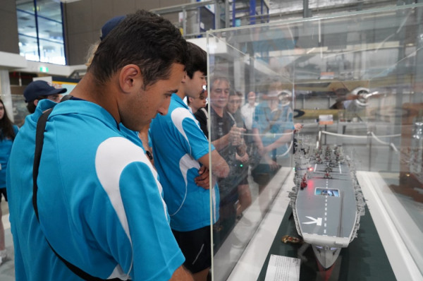 Scholars at the HMAS Albatross Fleet Air Arm Museum, Nowra