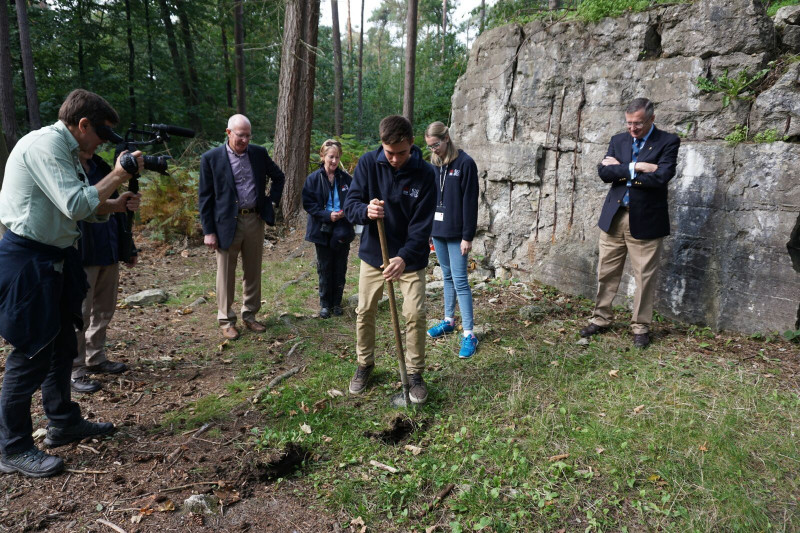 Soil collection at Polygon Wood 