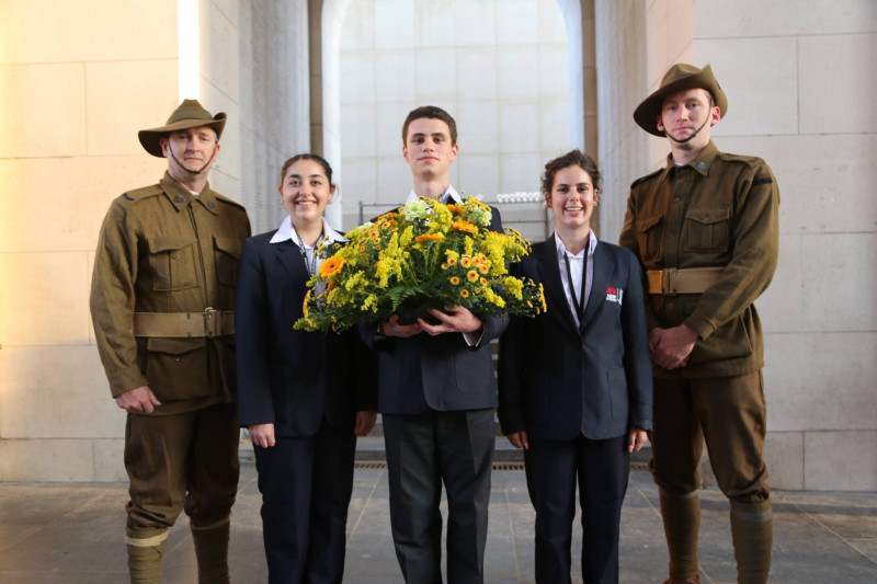 Stefan Vujanic and Amelia Aguiar at Menin Gate2