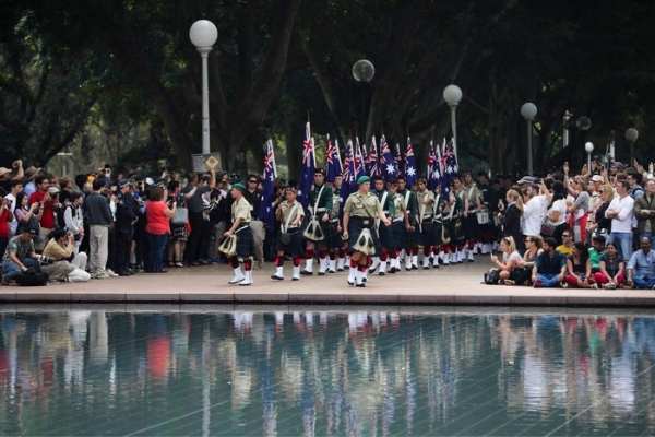 Anzac Day Service at the Anzac Memorial.