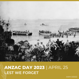 Anzac Day 2023 Social tile Historical image