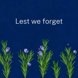 Anzac Day 2023 Social tile Lest we forget