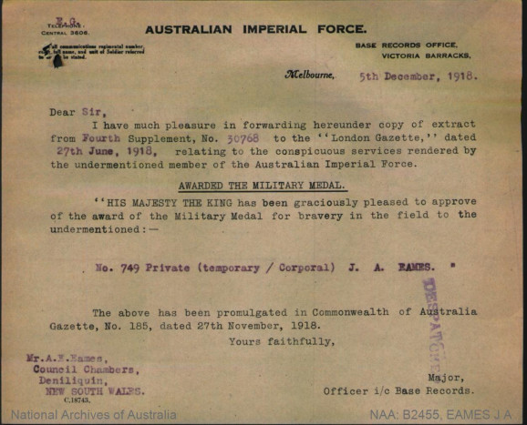 Image 6 Successful story proohn Allen Eames Military Medal