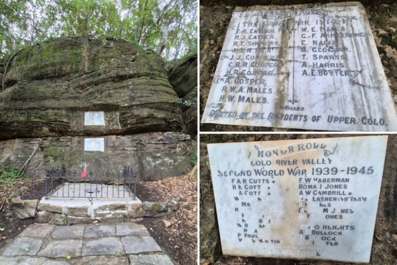 Colo War Memorial, First World War Honor Roll and Second World War Honor Roll